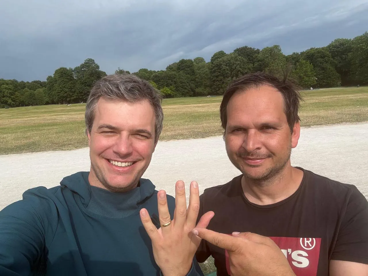Ring aus dem Bach geborgen – Englischer Garten
