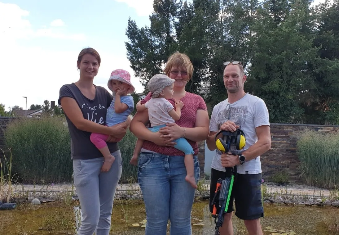 Die Schwimmente und der Teich...