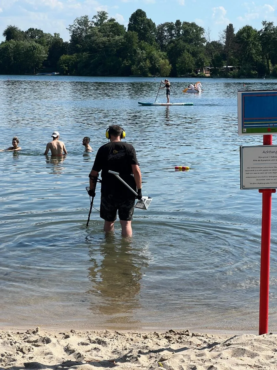 Foto 2 vom Einsatz: Ehering im Großkrotzenburger See – nach 5 Minuten zurück
