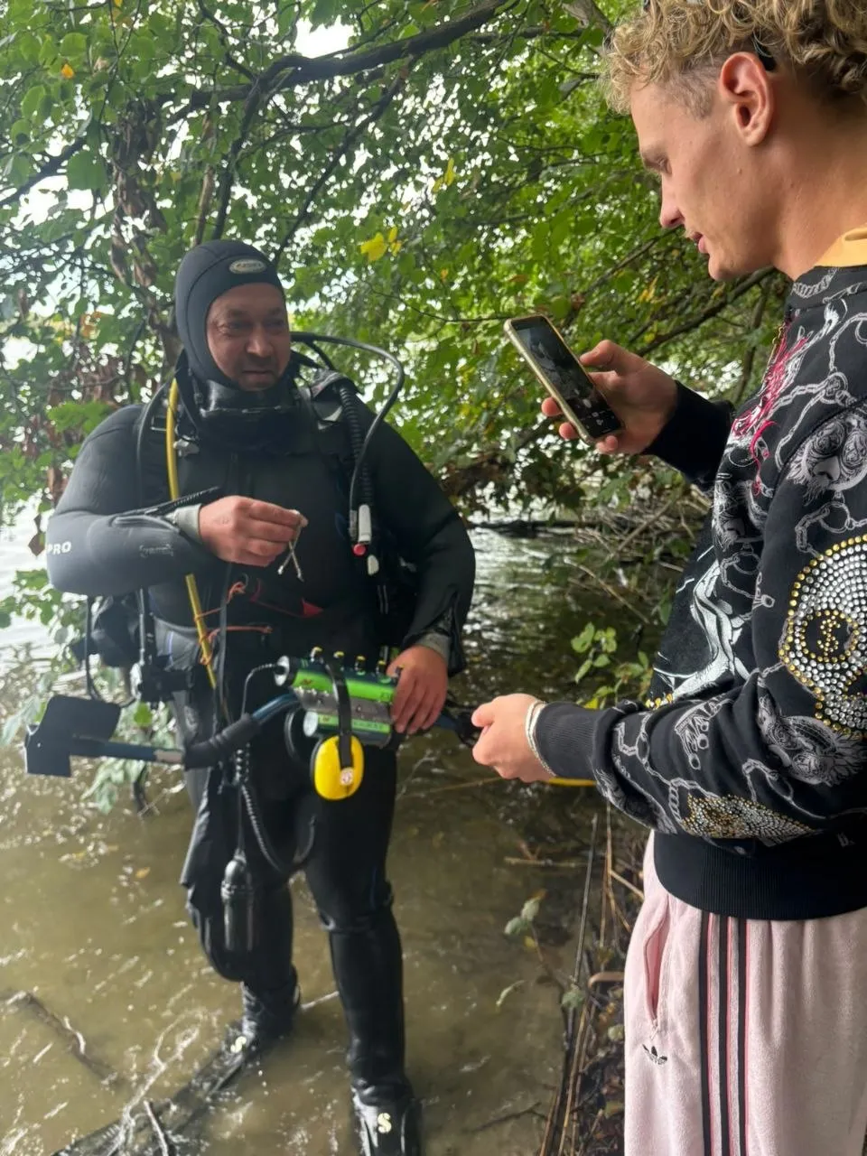 Foto 2 vom Einsatz: Weißgold-Armband im Großen Pälitzsee – nach 3 Stunden zurück